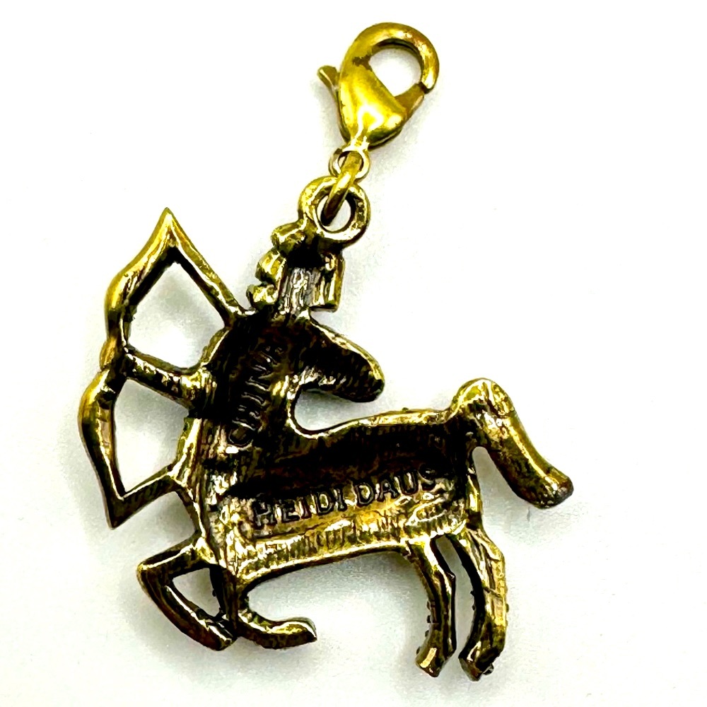 Unique Heidi Daus Swarovski Sagittarius Charm pendant - Picture 2 of 2